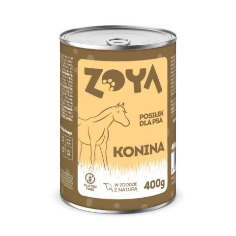 ZOYA Konina - puszka mokra karma dla psów 400g ZOYA