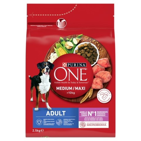 PURINA ONE MED/MAX Adult Dog Lamb & Rice 2,5kg PURINA NESTLE