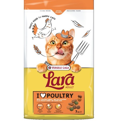 VL-Lara Adult Turkey & Chicken z indykiem i kurczakiem karma dla kotów dorosłych 7kg VERSELE-LAGA