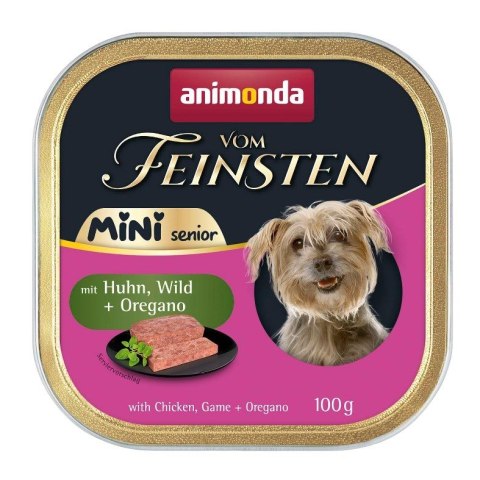 ANIMONDA Vom Feinsten Mini Senior with Chicken, venison + oregano 100g Animonda