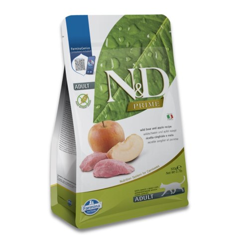 FARMINA N&D Prime Cat Boar and Apple Adult - sucha karma dla kota - 300 g Farmina