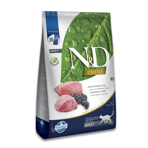 FARMINA N&D Prime Lamb & Blueberry Adult - sucha karma dla kota - 5kg Farmina