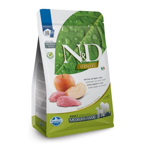 FARMINA N&D Prime Wild Boar & Apple Adult Medium & Maxi - sucha karma dla psa - 12kg Farmina