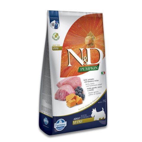 FARMINA N&D Pumpkin Lamb & Blueberry Adult Mini - sucha karma dla psa - 7 kg Farmina
