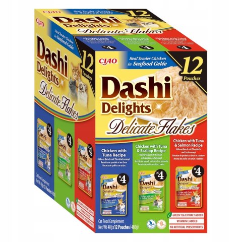 INABA CAT D.D. DELICATE FLAKES 12PTUNA 12x40g INABA
