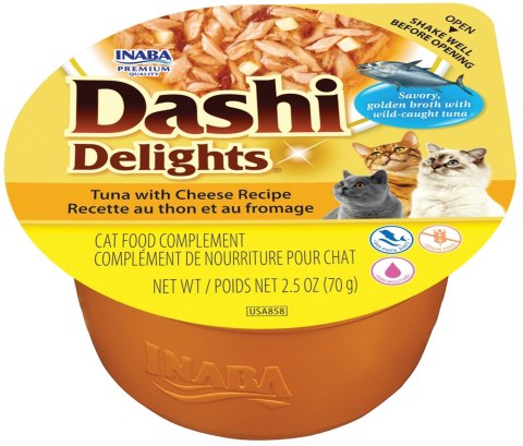 INABA CAT DASHI DELIGHTS TUNA WITH CHEESE 70g INABA