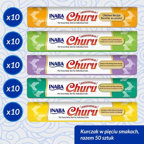 INABA CHURU Varietes Tuńczyk - kot 50x14g INABA