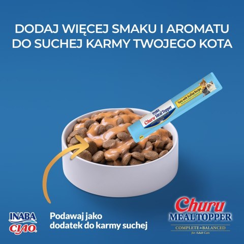 INABA MEAL TOPPER Tuńczyk z przegrzebkiem-kot 4x14g INABA