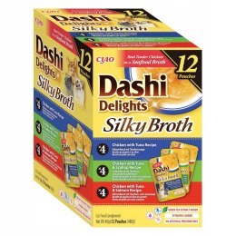 INABA SILKY BROTH mix formuł z kurczakiem karma mokra dla kota 12x40g- 480g INABA