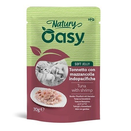 Oasy Natury Soft Jelly Tuna with shrimp 70gr Oasy