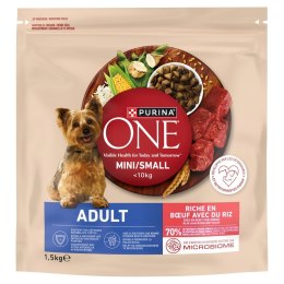 PURINA ONE MINI Dog Adult Beef & Rice 1,5kg PURINA NESTLE
