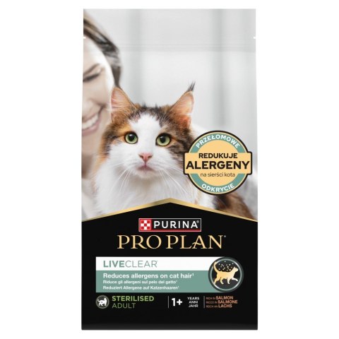 PURINA PRO PLAN LIVECLEAR STERILISED ADULT Bogata w Łososia 1,4kg PURINA NESTLE