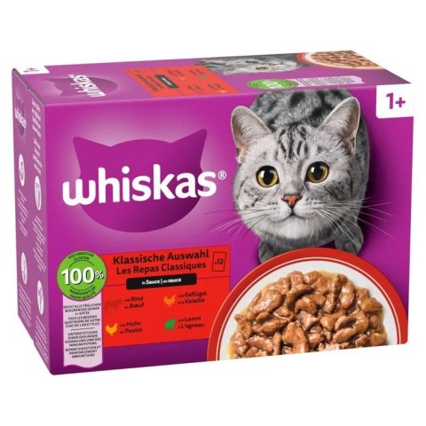 WHISKAS Saszetka sos Drób/Jag/Woł/Kur 80x85g Whiskas