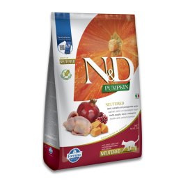 Farmina N&D Pumpkin Neutered sucha karma z przepiórką dla kotów po zabiegu kastracji 5kg Farmina