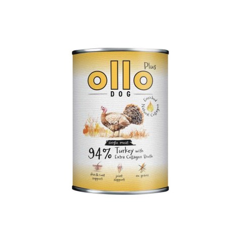 Ollo Plus Kolagen Indyk 400g puszka dla psa OLLO