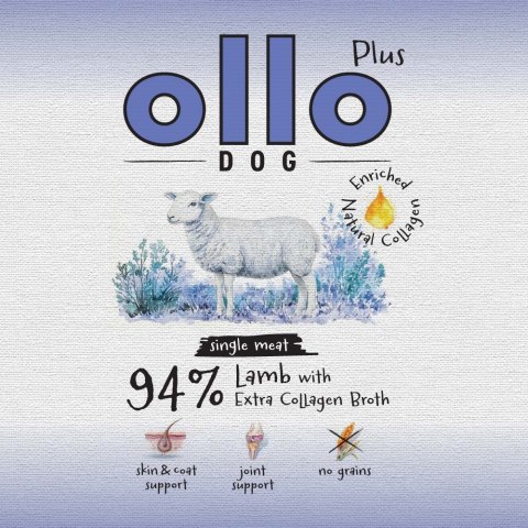 Ollo Plus Kolagen Jagnięcina 400g puszka dla psa OLLO