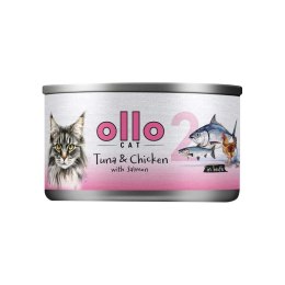 Ollo Tuna & Chicken with Salmon in Broth Nr 2 70g OLLO
