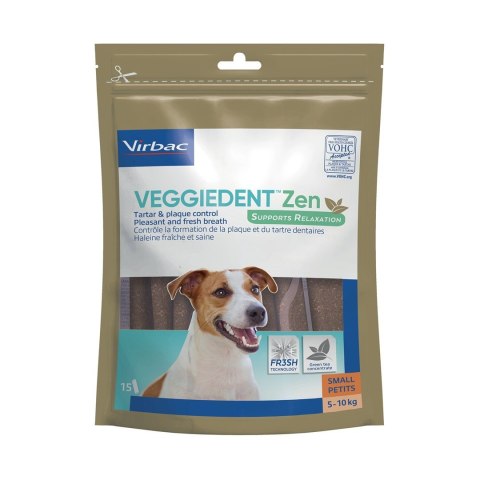 VIRBAC VEGGIEDENT ZEN M Dentystycznych Łagodzenie Stresu M 15 gryzaków Virbac