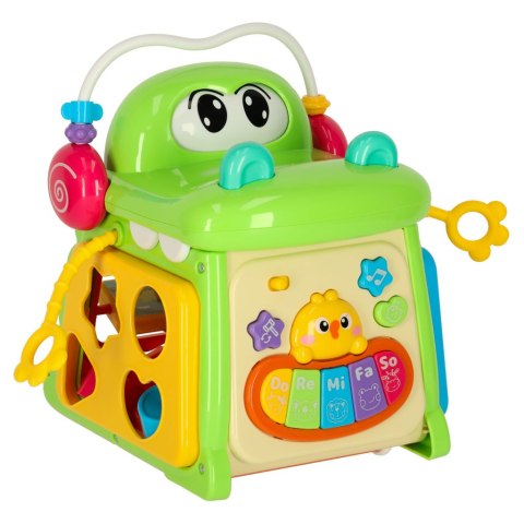Kostka edukacyjna sorter z pianinkiem krokodyl 4w1 Kik Sp. z o. o. Sp. k. Kostka edukacyjna sorter z pianinkiem krokodyl 4w1 Kik Sp. z o. o. Sp. k.