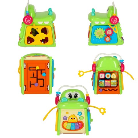 Kostka edukacyjna sorter z pianinkiem krokodyl 4w1 Kik Sp. z o. o. Sp. k. Kostka edukacyjna sorter z pianinkiem krokodyl 4w1 Kik Sp. z o. o. Sp. k.