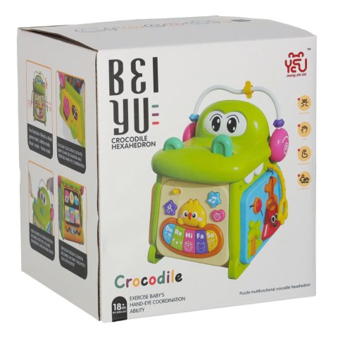 Kostka edukacyjna sorter z pianinkiem krokodyl 4w1 Kik Sp. z o. o. Sp. k. Kostka edukacyjna sorter z pianinkiem krokodyl 4w1 Kik Sp. z o. o. Sp. k.