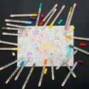 Kik Sp. z o. o. Sp. k. Markery akrylowe do tkanin kamieni pisaki flamastry mazaki wodoodporne DIY 48 szt.
