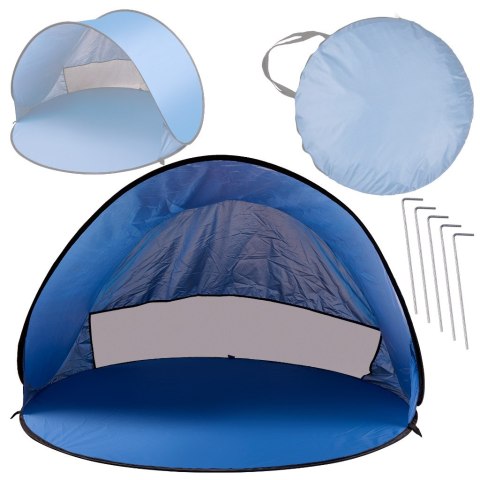 Namiot plażowy duży samorozkładający się automatyczny na plażę parawan ogrodowy XL 146x146cm + pokrowiec Kik Sp. z o. o. Sp. k. Namiot plażowy duży samorozkładający się automatyczny na plażę parawan ogrodowy XL 146x146cm + pokrowiec Kik Sp. z o. o. Sp. k.