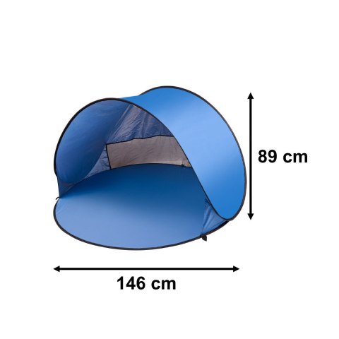 Namiot plażowy duży samorozkładający się automatyczny na plażę parawan ogrodowy XL 146x146cm + pokrowiec Kik Sp. z o. o. Sp. k. Namiot plażowy duży samorozkładający się automatyczny na plażę parawan ogrodowy XL 146x146cm + pokrowiec Kik Sp. z o. o. Sp. k.