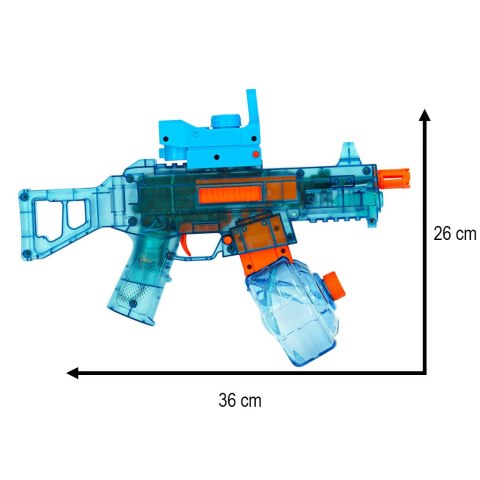 Kik Sp. z o. o. Sp. k. Pistolet na wodę elektryczny zabawka broń wodna dla dzieci 350 ml Kik Sp. z o. o. Sp. k. Pistolet na wodę elektryczny zabawka broń wodna dla dzieci 350 ml