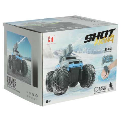 Kik Sp. z o. o. Sp. k. Samochód RC amfibia wodoodporny sterowany gestami ręką + 2 piloty niebieski Kik Sp. z o. o. Sp. k. Samochód RC amfibia wodoodporny sterowany gestami ręką + 2 piloty niebieski