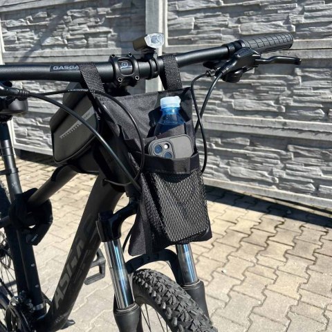 Torba na rower hulajnogę kierownicę telefon sakwa rowerowa czarna Kik Sp. z o. o. Sp. k. Torba na rower hulajnogę kierownicę telefon sakwa rowerowa czarna Kik Sp. z o. o. Sp. k.