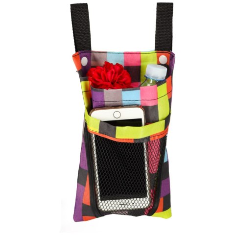 Torba na rower hulajnogę kierownicę telefon sakwa rowerowa kolorowa kratka Kik Sp. z o. o. Sp. k. Torba na rower hulajnogę kierownicę telefon sakwa rowerowa kolorowa kratka Kik Sp. z o. o. Sp. k.