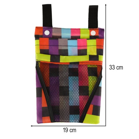 Torba na rower hulajnogę kierownicę telefon sakwa rowerowa kolorowa kratka Kik Sp. z o. o. Sp. k. Torba na rower hulajnogę kierownicę telefon sakwa rowerowa kolorowa kratka Kik Sp. z o. o. Sp. k.