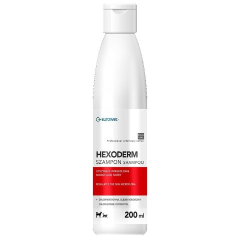 Eurowet Hexoderm Wsparcie mikroflory skóry dla psa i kota 200ml EUROWET