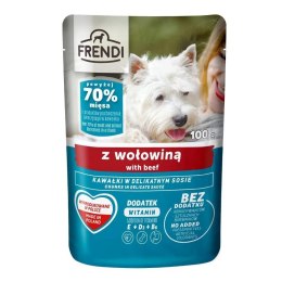 FRENDI kawałki w sosie z wołowiną saszetka dla psa 100g Frendi