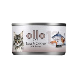 Ollo Tuna & Chicken with Shrimp in Jelly Nr 12 70g OLLO