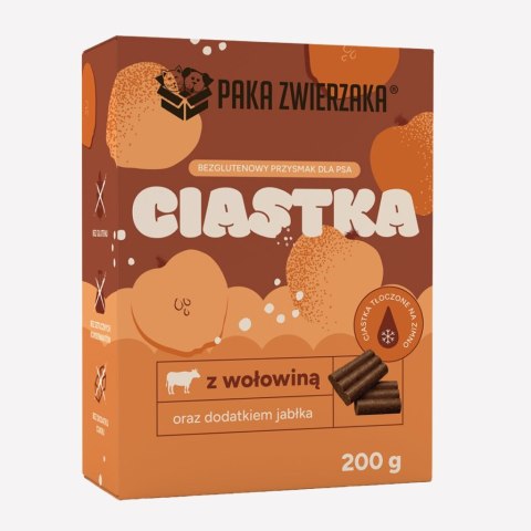 Paka Zwierzaka Wołowina z jabłkiem przysmak 200g PAKA ZWIERZAKA