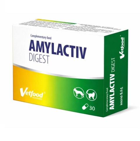 VETFOOD Amylactiv digest pies i kot 30 kapsułek Vetfood