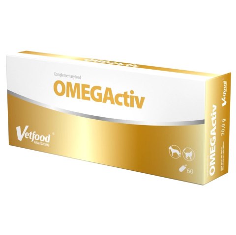 VETFOOD OMEGActiv kwasy Omega-3 pies i kot 60 kapsułek Vetfood