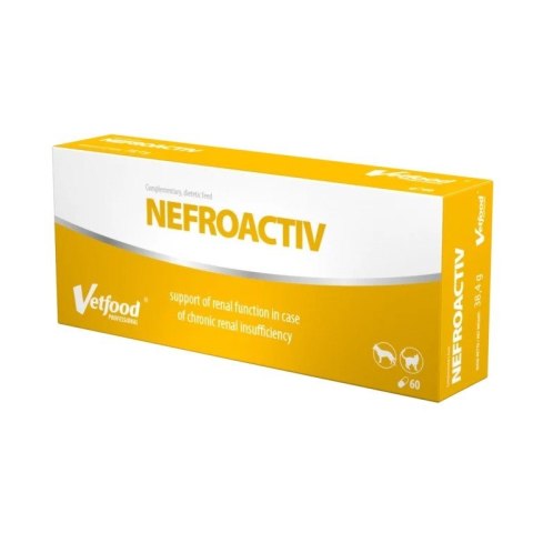 VetFood NefroActiv na nerki pies i kot 60 Kapsułek Vetfood