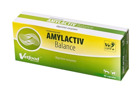 Vetfood Amylactiv Balance na trawienie pies i kot 60 kapsułek Vetfood