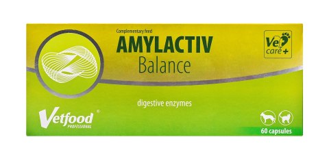 Vetfood Amylactiv Balance na trawienie pies i kot 60 kapsułek Vetfood