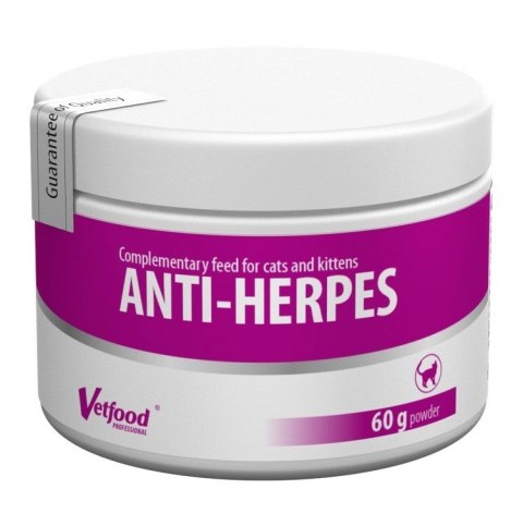 Vetfood Anti-Herpes wspomaga odporność dla kota 60g Vetfood