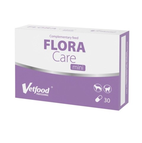 Vetfood Flora Care Mini na biegunkę dla psa 30 kapsułek Vetfood