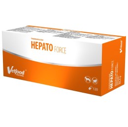 Vetfood Hepatoforce zdrowa wątroba pies i kot 120 kapsułek Vetfood