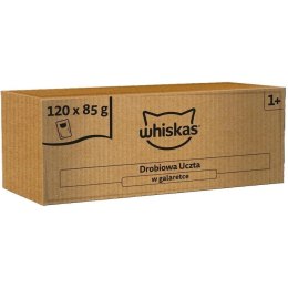 Whiskas Drobiowa Uczta w galaretce mokra karma dla kota 120x85g Whiskas