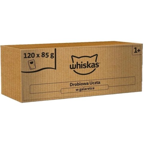 Whiskas Drobiowa Uczta w galaretce mokra karma dla kota 120x85g Whiskas