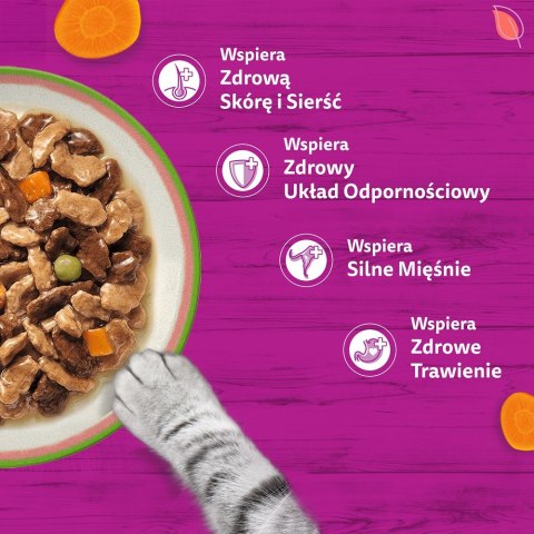 Whiskas Tasty mix wybór szefa kuchni w sosie mokra karma dla kota 40x85g Whiskas