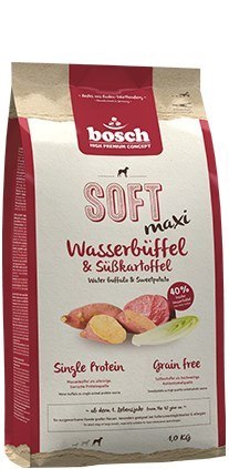 BOSCH SOFT MAXI Bawół Wodny Bataty - sucha karma dla psów - 12,5kg (WYPRZEDAŻ) Bosch
