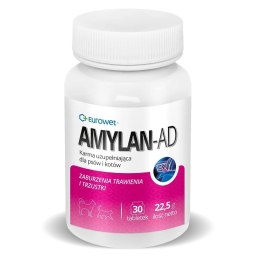 Eurowet Amylan AD suplement na trawienie dla psów i kotów 30 tabletek EUROWET
